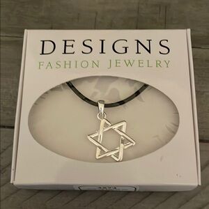 Silver Jewish Star Pendant Necklace